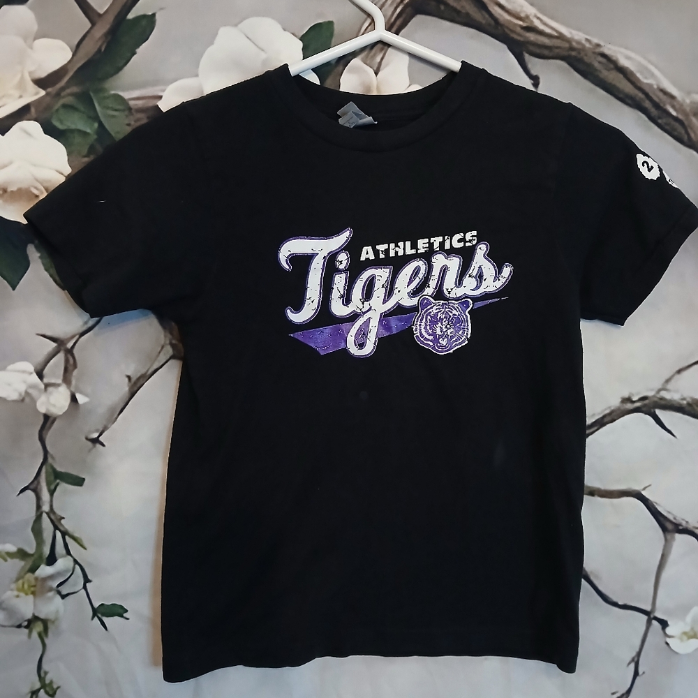 Athletics Tigers Black Kids T-Shirt